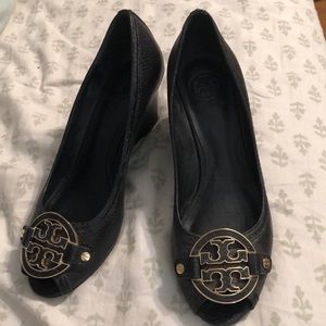 Tory Burch Leticia Peep Toe Wedge